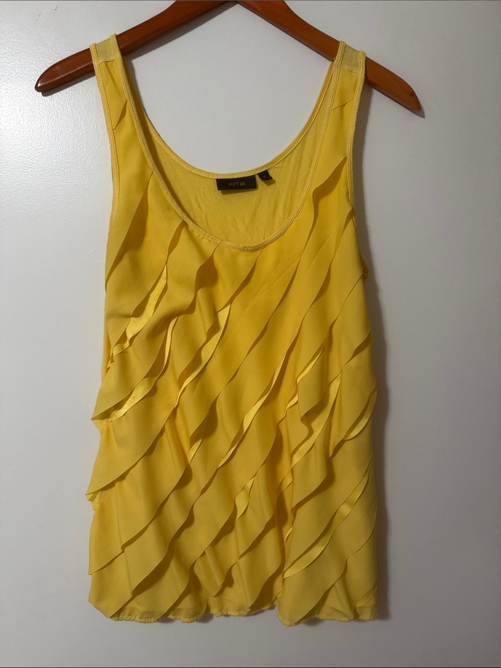 Apt. 9 Yellow Ruffle Tank